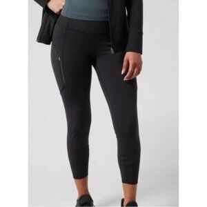Athleta black rainier tight legging workout outdoor XL